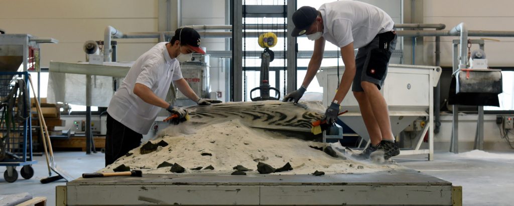 3d sand printing process