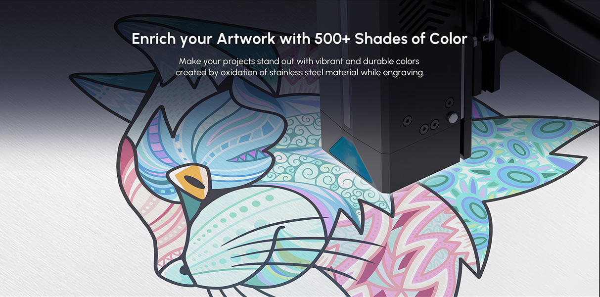 Enrich your artwork with 500+ shades of color